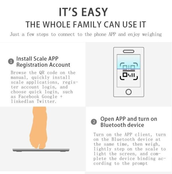 Bluetooth App, Mass BMI Scales